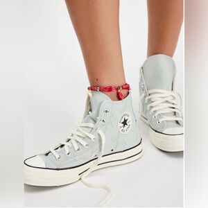 Converse Celestial Rainwashed Grey High-Top Sneakers NWT